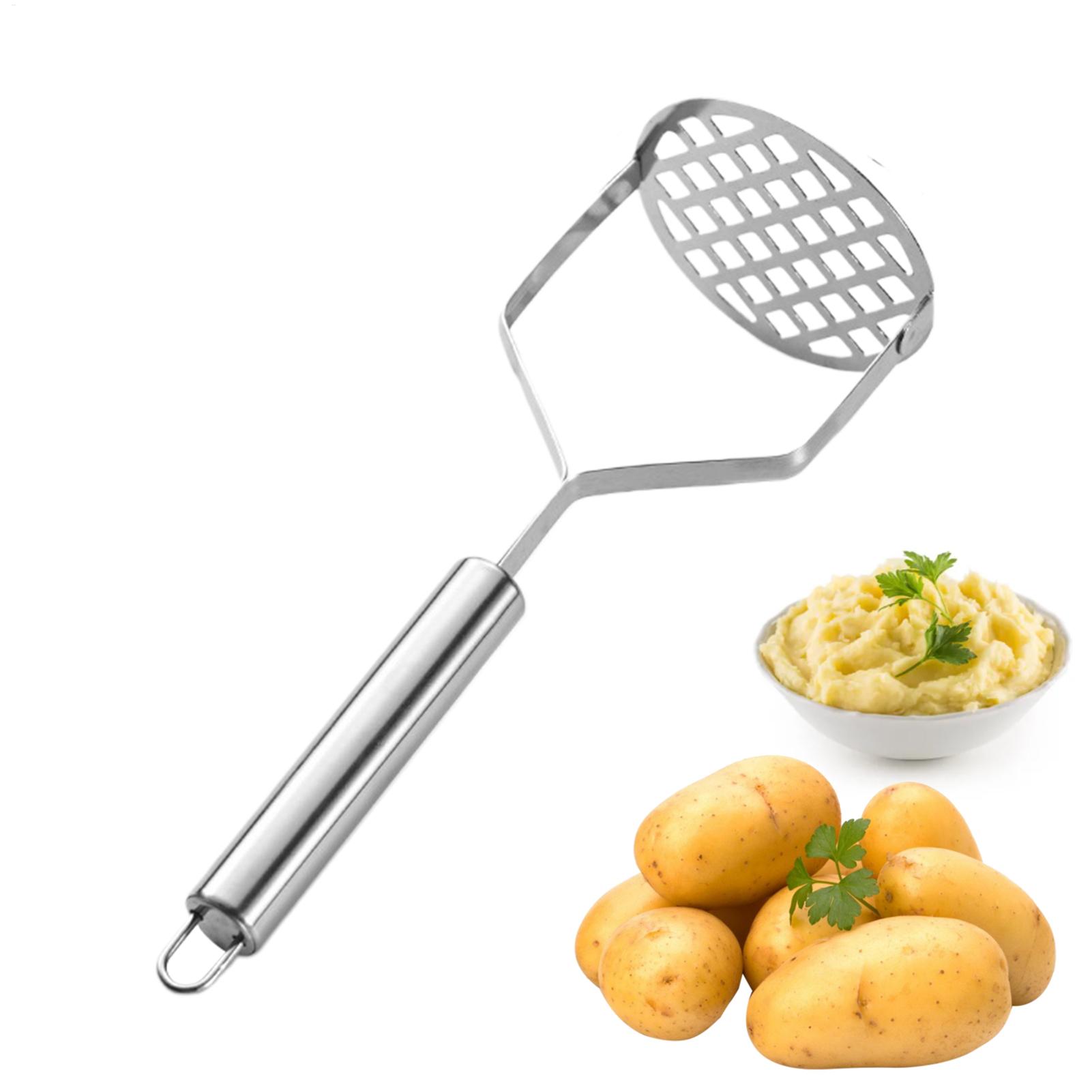 Veggie Baby Food - ステンレス製ポテトマッシャー 手動フードマッシャー＆ライサー 完璧なマッシュ、ベビーフード＆スープ、ポテト＆野菜用