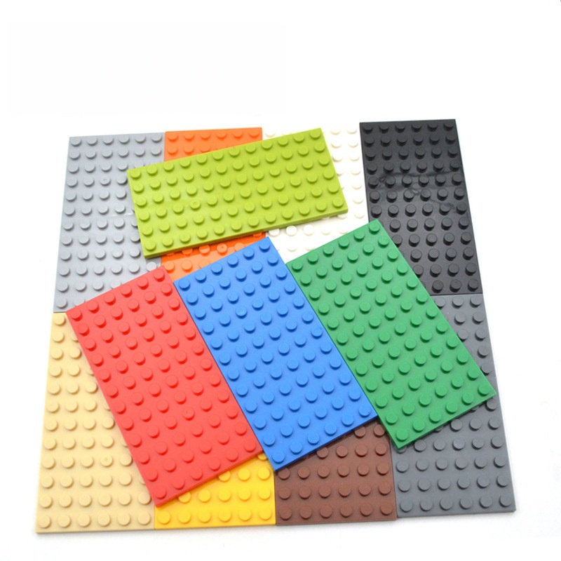 Baby Food Eat - 10 個 6X12 ドットベースプレートクラシック MOC DIY