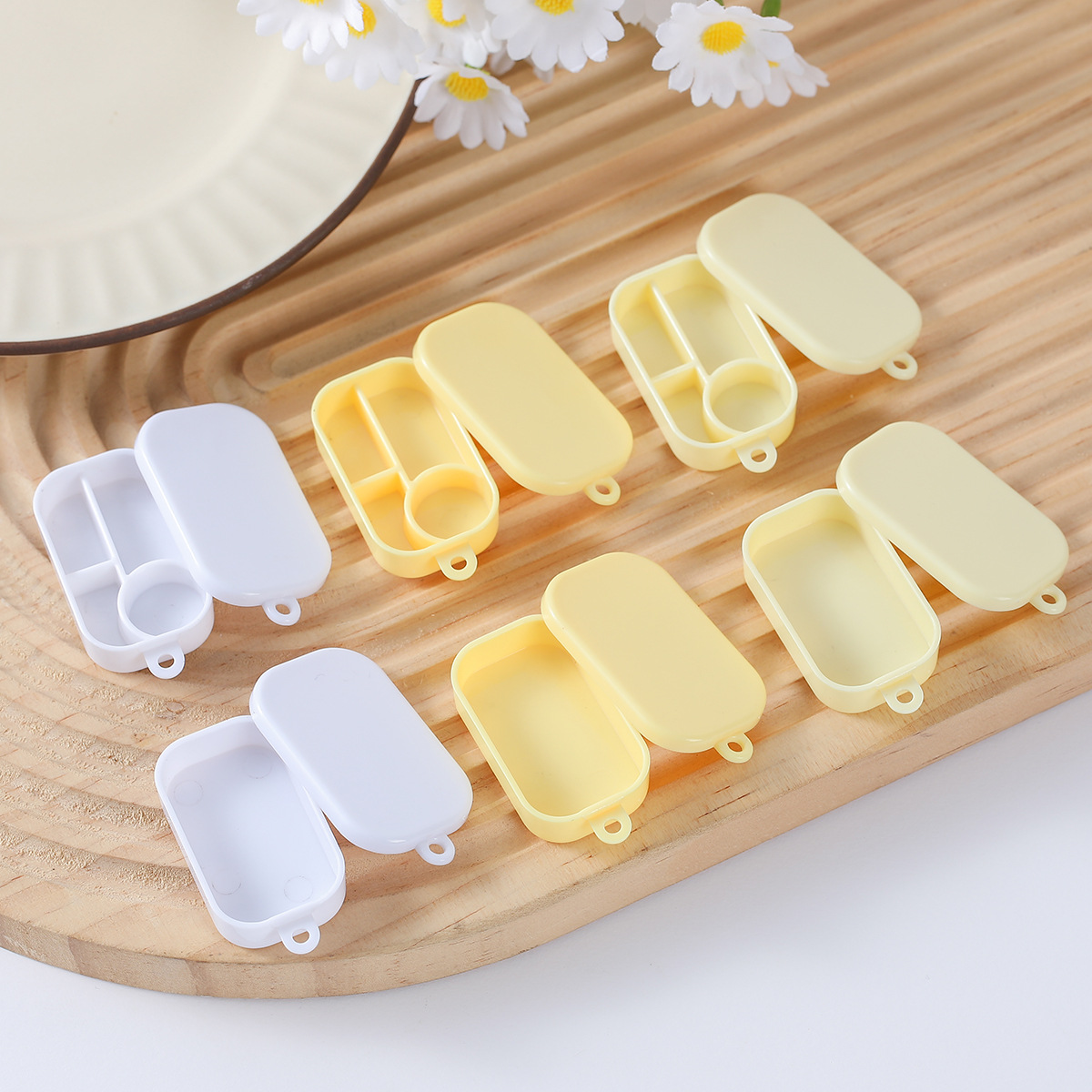 Baby Food Lunch - ミニミニチュアシリコーン食品収納ボックス無地ベビー食器ディナープレート幼児弁当箱キッチンおもちゃ 10 ピース/ロット