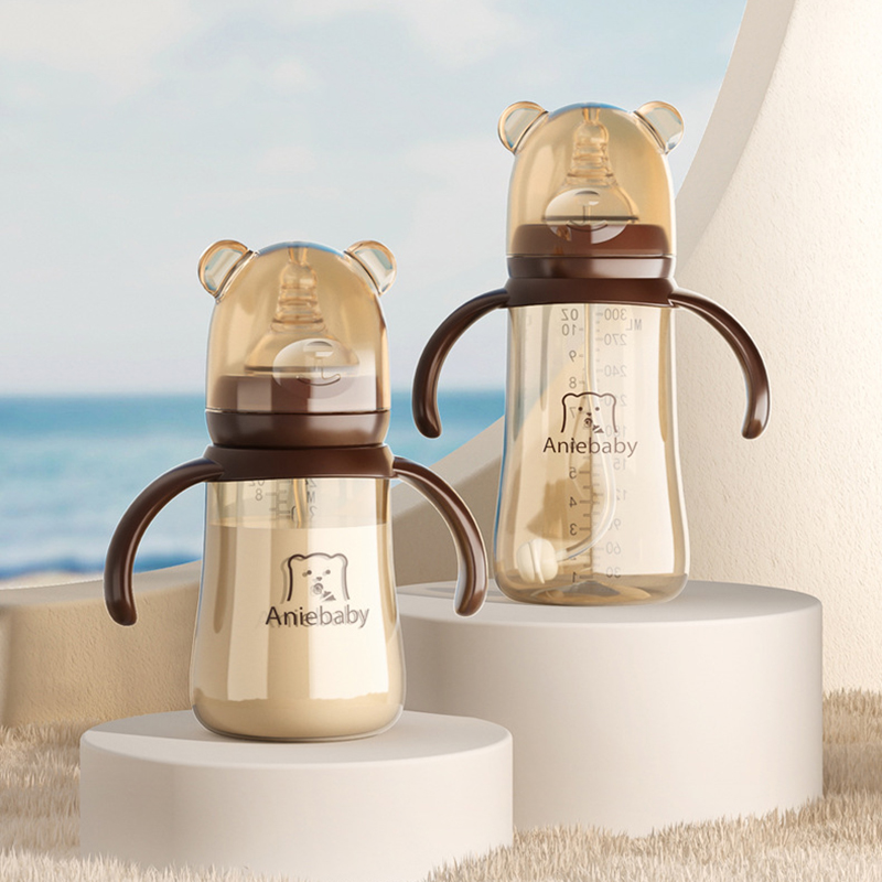 Baby Food Dispensing Spoon - 240/300ml 3 in1 ハンドル付きベビーボトル - 握りやすい哺乳瓶、クリスマスプレゼントに最適、水やミルクに最適