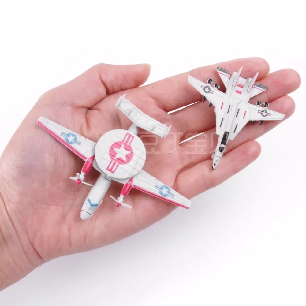 Baby Food Eat - 1 個 4D プラスチック組み立て飛行機パズル組み立て軍事戦闘機のおもちゃ子供のため