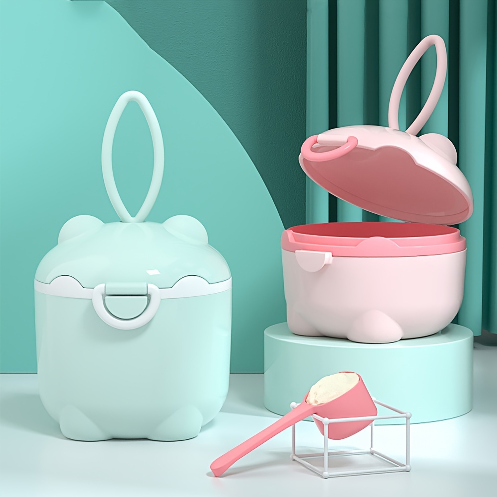 Baby Food Pouches - 1pc ポータブル 4 層粉ミルクボックス、粉ミルク容器、食品保存スナック回転ボックス