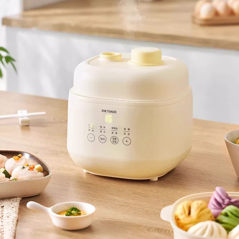 Baby Food Usa - 赤ちゃん用セラミック電気鍋、子供用食品、鳥の巣、ベビーシチューカップ、ウォーターシチュー、家庭用シチュースープ