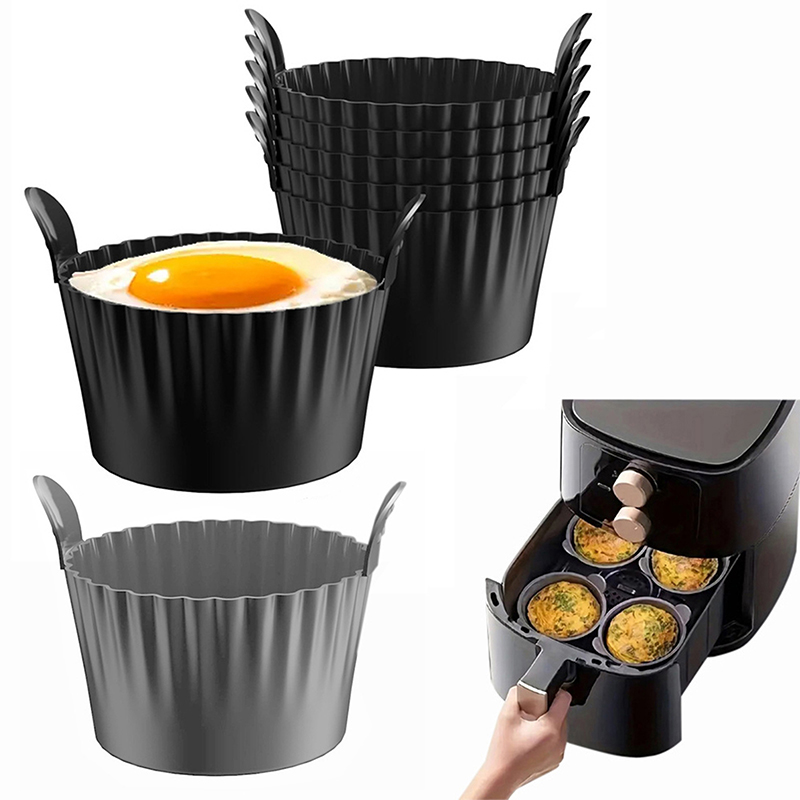 Baby Food Egg - シリコンエアフライヤー,卵を調理するための型,カスタマイズ可能なベーキング,タルトパイ,デザート,3,4,6,12個