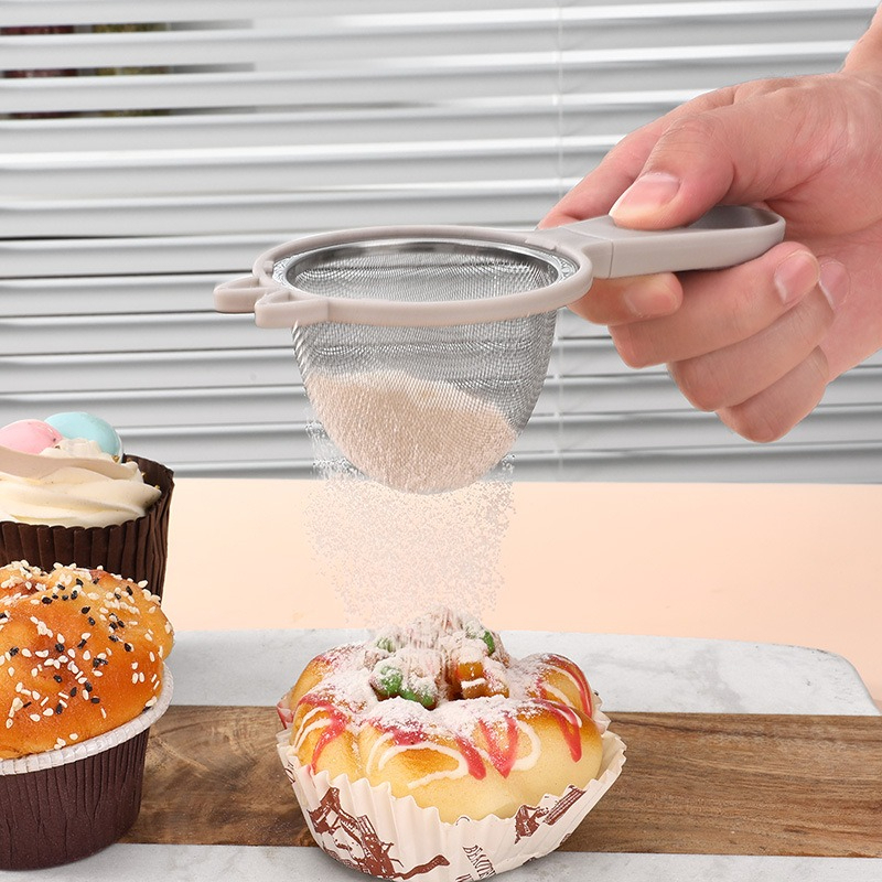 Baby Food Strainer - 304ステンレス鋼製猫耳型豆乳ストレーナー超微細メッシュふるいベビーフードサプリメントフィルタージュース残渣こし器小麦粉用