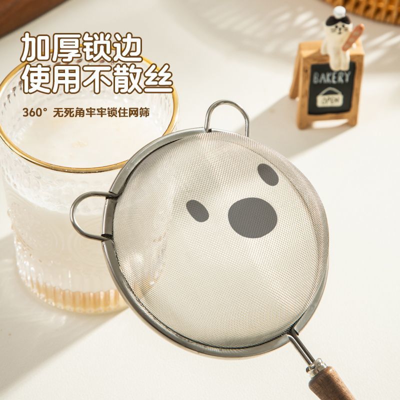 ファインフィルターストレーナー、新しい304木製ハンドル、ベ - Baby Food Strainer のレビューと価格