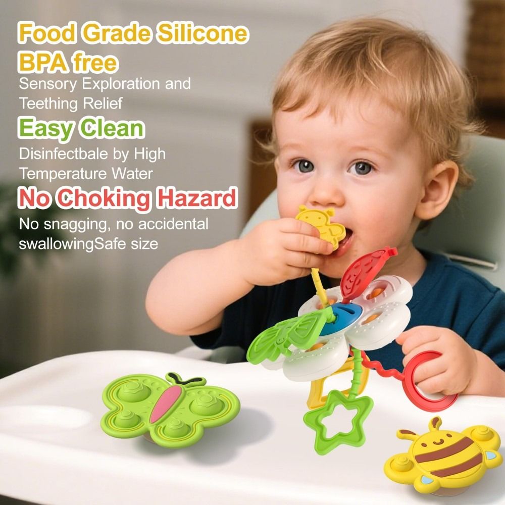 食品グレードのベビー感覚玩具、柔らかいシリコン製トランペット - Baby Food For 1 Year Old のレビューと価格