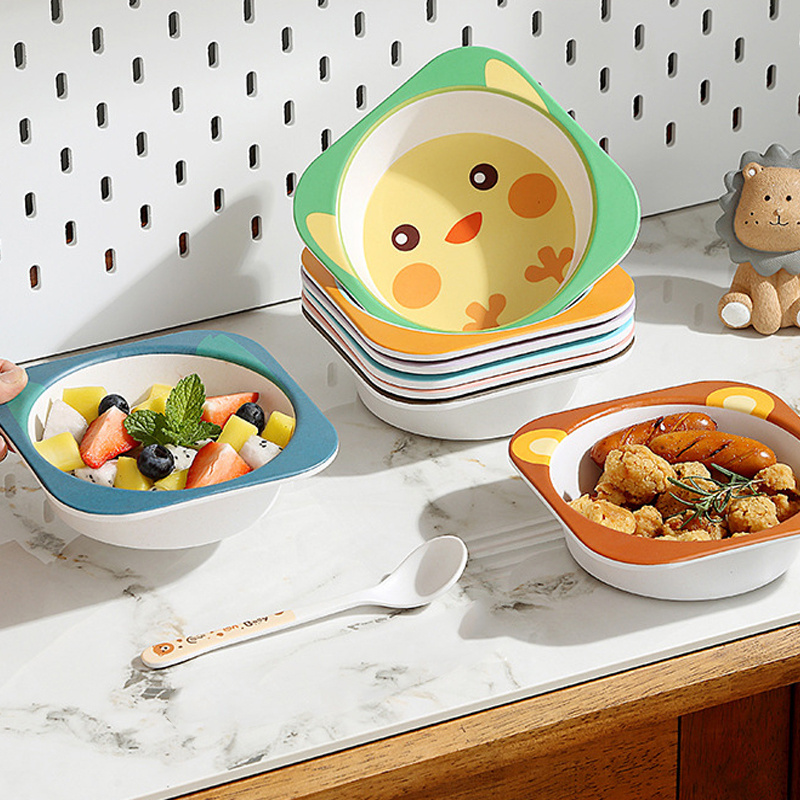 ベビーボウル スプーン付き BPAフリー 竹繊維 子供用食器 - Baby Food With Fiber のレビューと価格