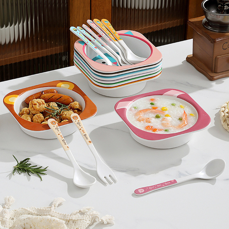 ベビーボウル スプーン付き BPAフリー 竹繊維 子供用食器 - Baby Food With Fiber のレビューと価格