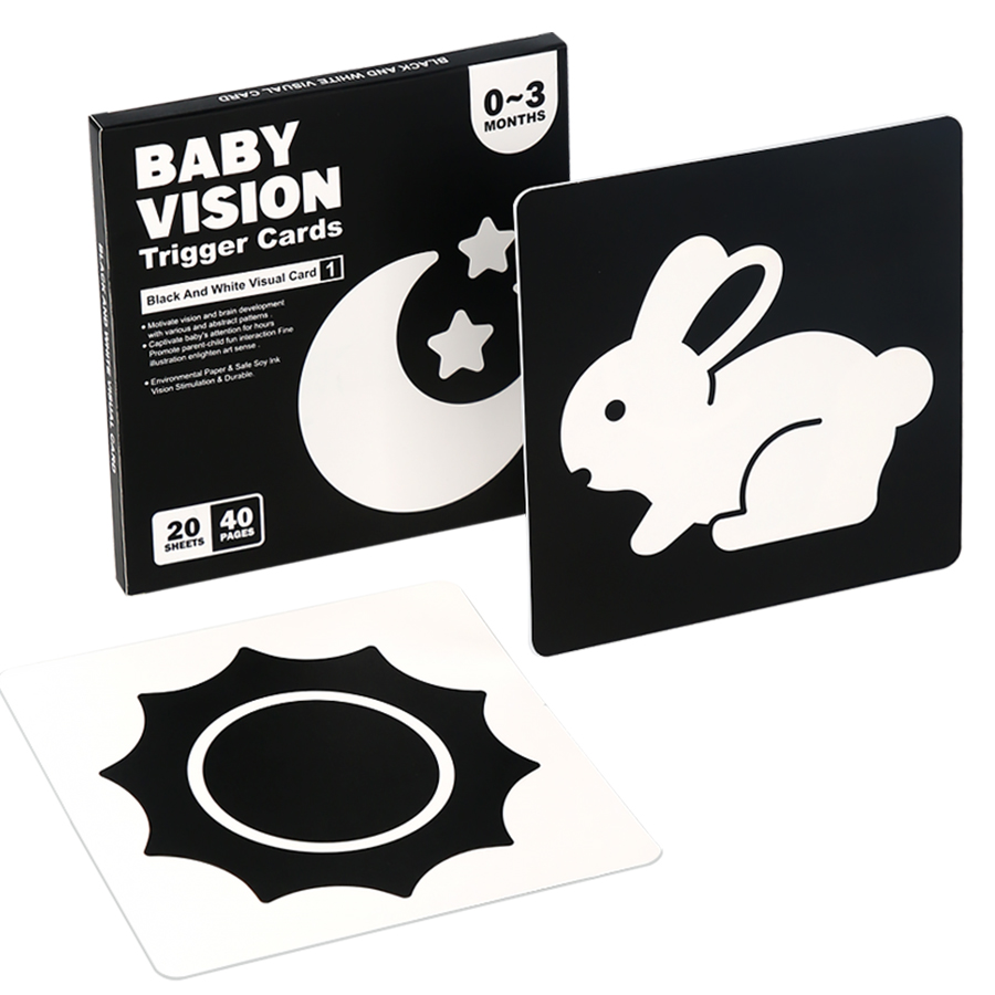 赤ちゃん視覚刺激カードモンテッソーリハイコントラストフラッシ - Baby Food Eat のレビューと価格