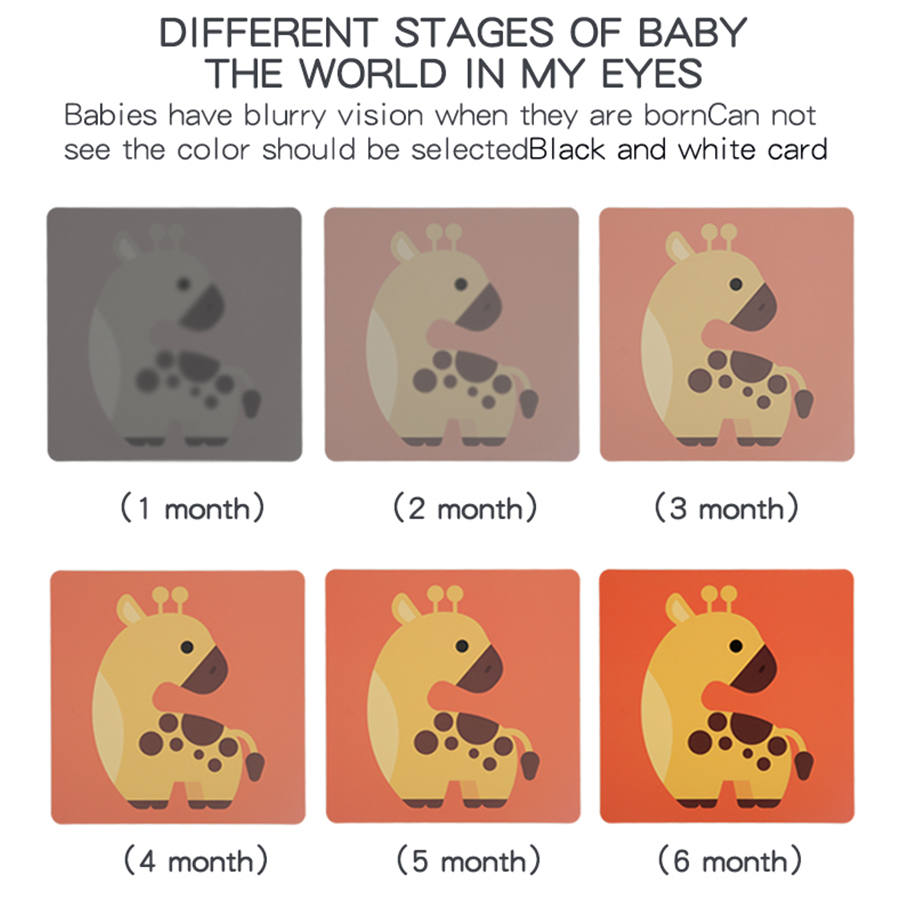 赤ちゃん視覚刺激カードモンテッソーリハイコントラストフラッシ - Baby Food Eat のレビューと価格