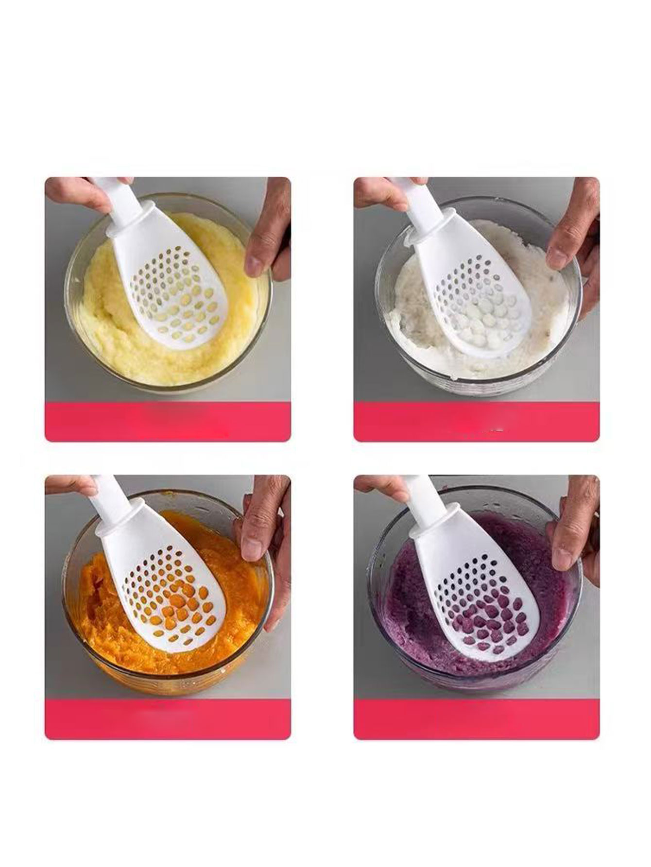 多機能クッキングスプーン、食品グレードのベビーフードマッシャ - Baby Food Strainer のレビューと価格