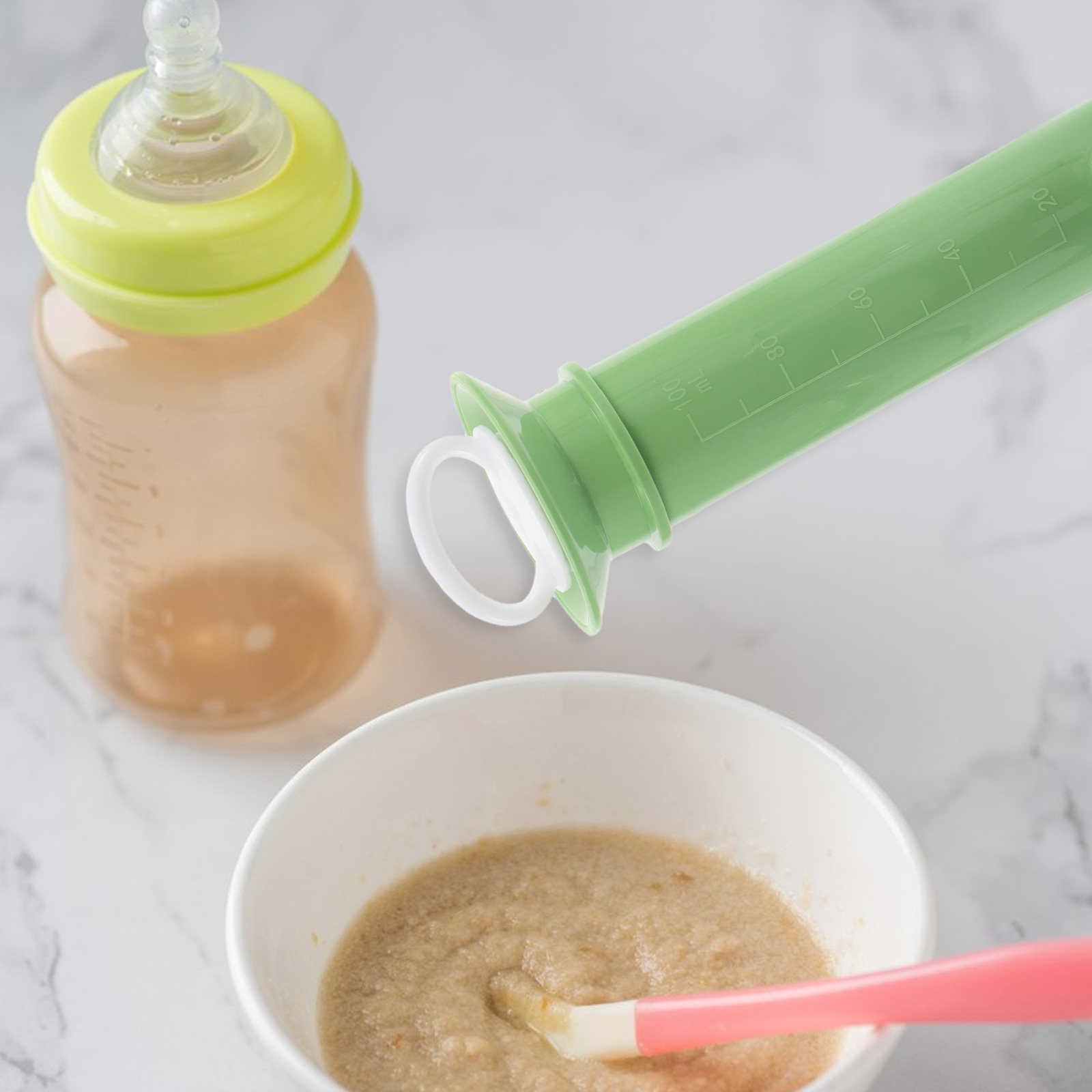 ベビーフードディスペンサー 軽量で汚れにくいパウチフィラー  - Baby Food Pouches のレビューと価格