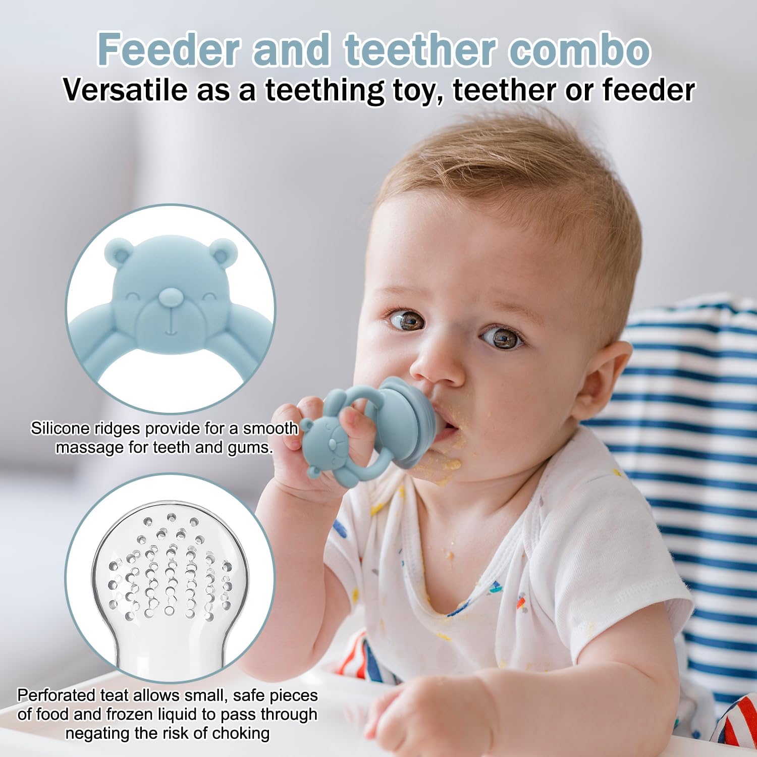 ベビーフルーツ＆フードフィーダーおしゃぶり、赤ちゃん幼児用シ - Baby Food Usa のレビューと価格