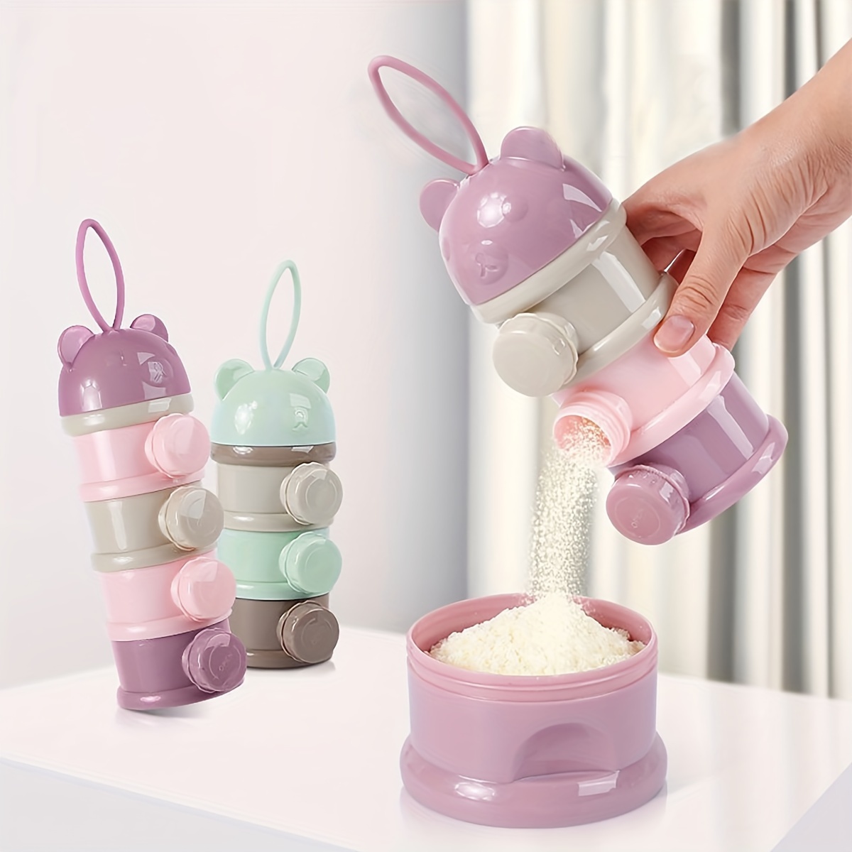 ストラップ付き大容量ベビーミルクパウダーコンテナ、ベビーフォ - Baby Food Pouches のレビューと価格