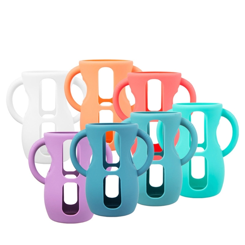 シリコンベビーボトルホルダー,ハンドル付き,新生児用哺乳瓶カ - Baby Food Dispensing Spoon のレビューと価格