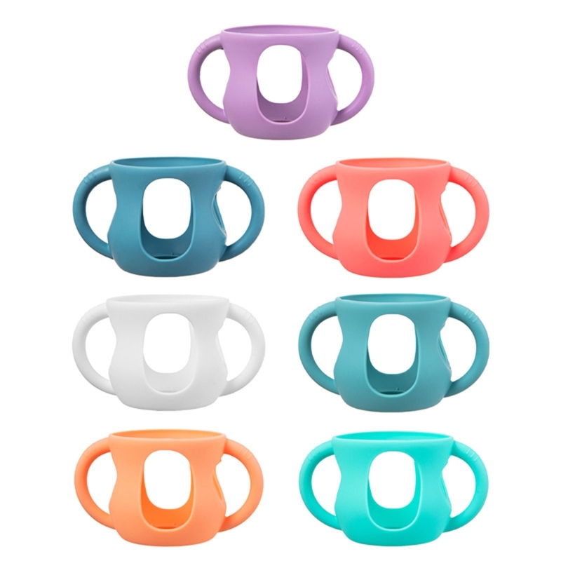 シリコンベビーボトルホルダー,ハンドル付き,新生児用哺乳瓶カ - Baby Food Dispensing Spoon のレビューと価格
