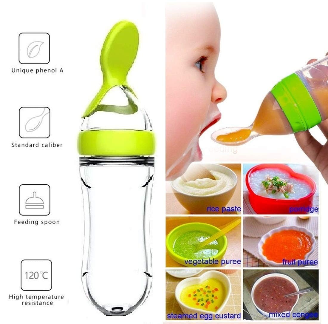 絞り哺乳瓶カップシリコーン新生児おしゃぶりトレーニングライス - Baby Food Lunch のレビューと価格