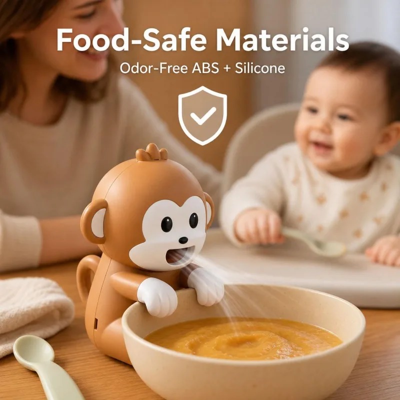 持ち運び可能な猿型フードクーラーファン、USB充電式、3段階 - Baby Food For 1 Year Old のレビューと価格