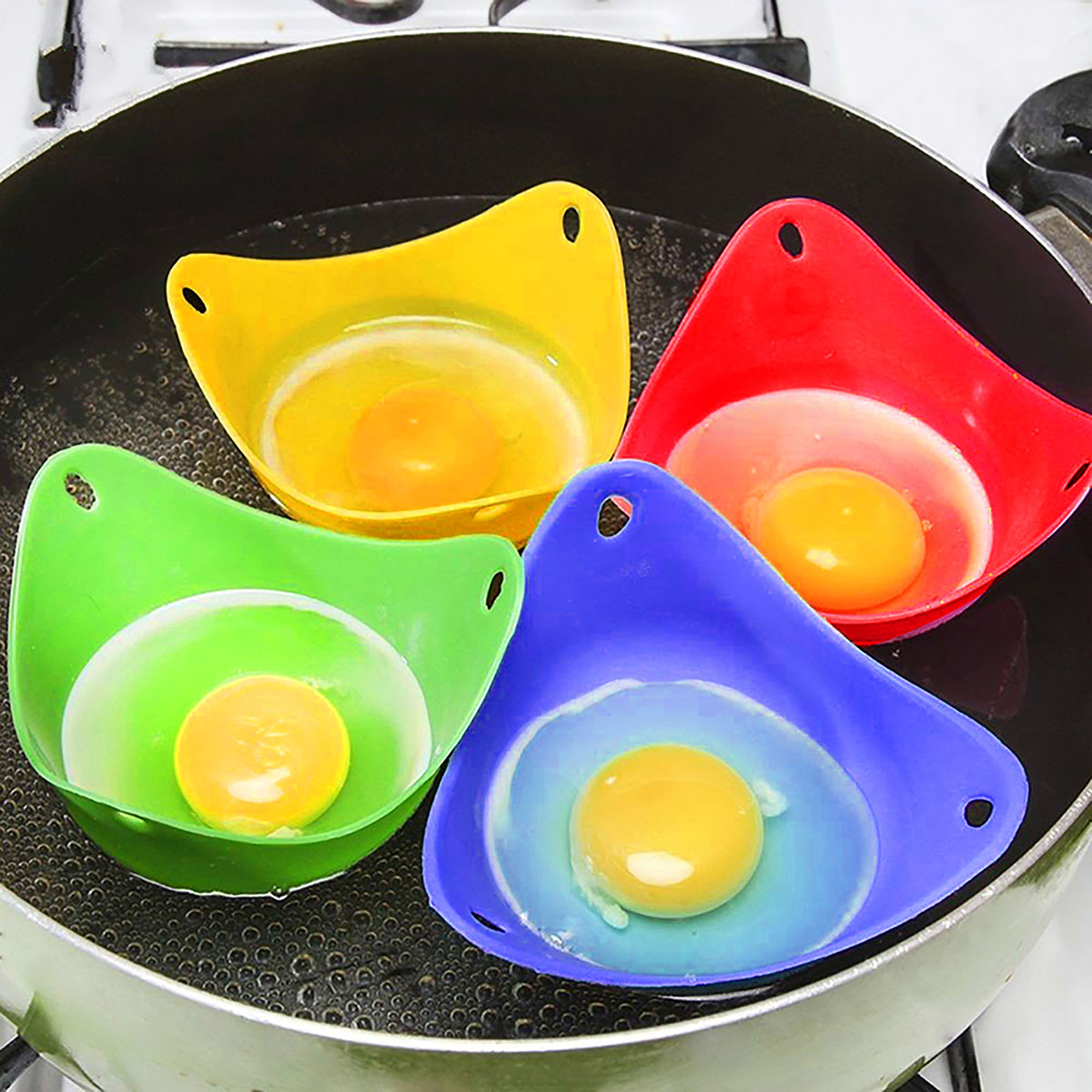 シリコーン卵密猟カップ卵ボイラー型カップ電子レンジエアフライ - Baby Food Egg のレビューと価格