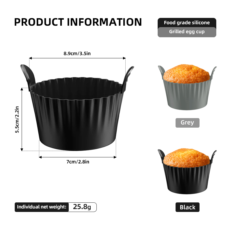 4個/6個入り シリコン製エッグカップ ポーチャー ノンステ - Baby Food Egg のレビューと価格