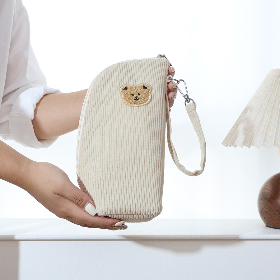 かわいいクマのデザインのベビーボトルトートバッグ、アルミ箔断 - Baby Food Pouches のレビューと価格