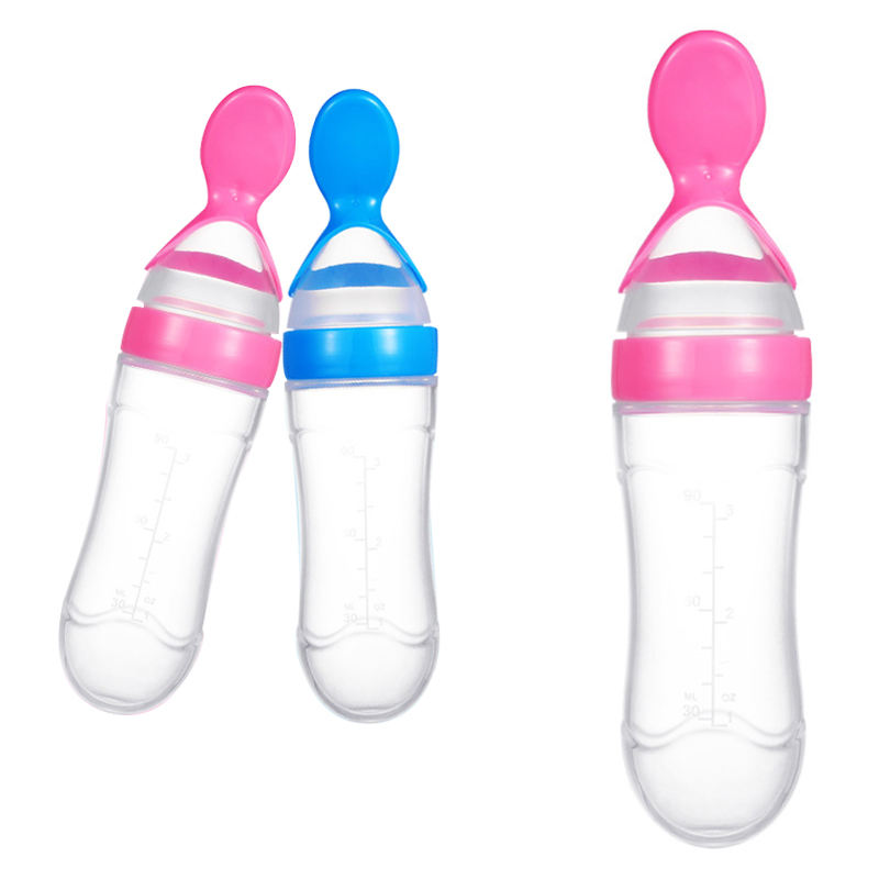 人気沸騰中！ベビー用シリコン製哺乳瓶（スプーン付き）3オンス - Baby Food Dispensing Spoon のレビューと価格