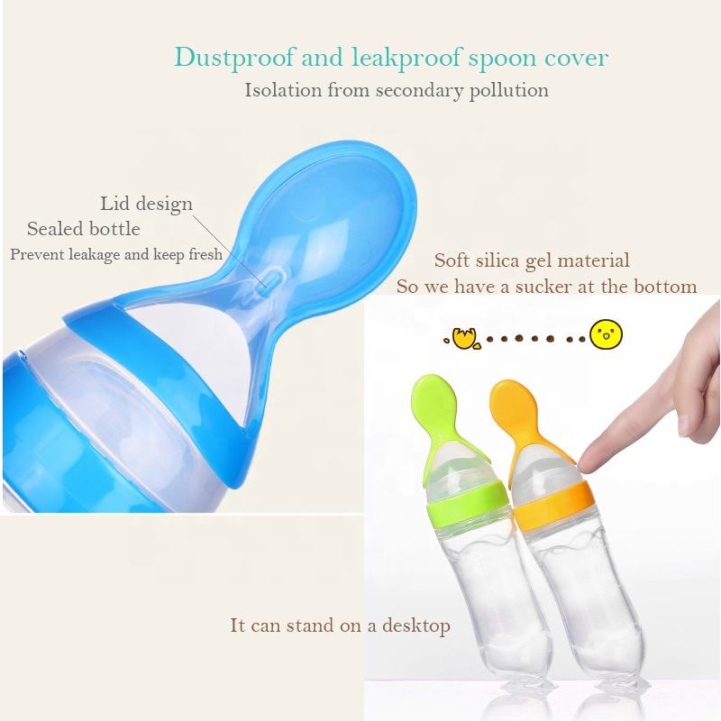 人気沸騰中！ベビー用シリコン製哺乳瓶（スプーン付き）3オンス - Baby Food Dispensing Spoon のレビューと価格
