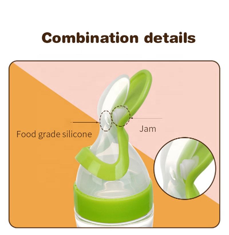 人気沸騰中！ベビー用シリコン製哺乳瓶（スプーン付き）3オンス - Baby Food Dispensing Spoon のレビューと価格
