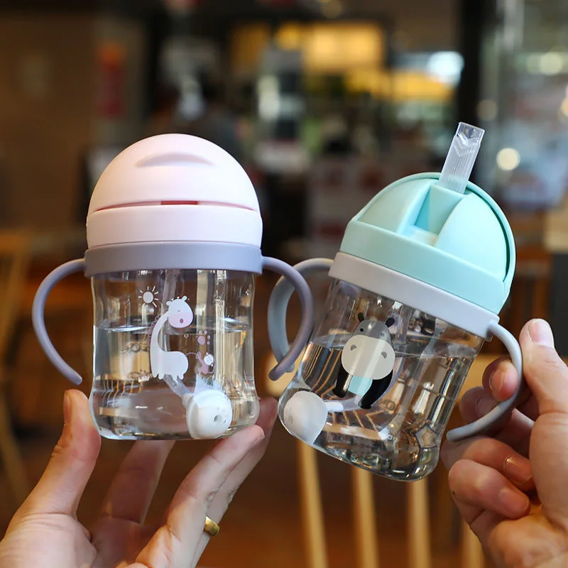 新しい漫画パターン屋外子供用飲料ボトルストロー付きベビー授乳 - Baby Food Dispensing Spoon のレビューと価格