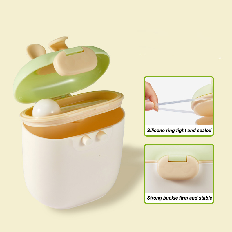 新しいシリコン製うさぎ耳型ミルクディスペンサー、粉ミルク容器 - Baby Food Dispensing Spoon のレビューと価格