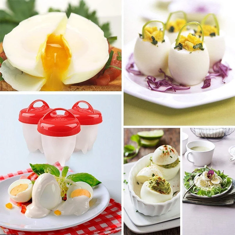 焦げ付き防止シリコンエッグクックカップ、BPAフリースチーマ - Baby Food Egg のレビューと価格