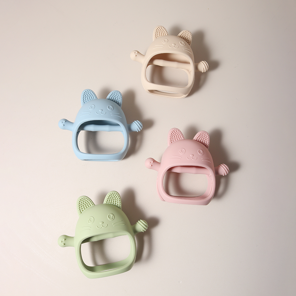 ベビー歯が生えるミトン - 食品グレードのシリコングローブ咀 - Baby Food For 1 Year Old のレビューと価格