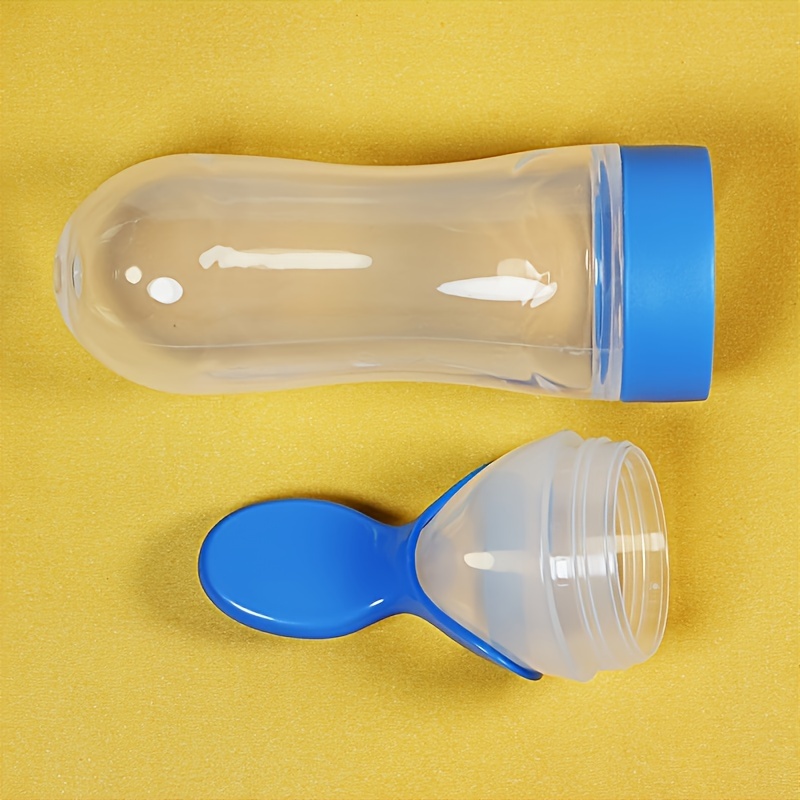 ベビー用シリコン製哺乳瓶、スプーン付き、3オンスの食品分配ス - Baby Food Lunch のレビューと価格