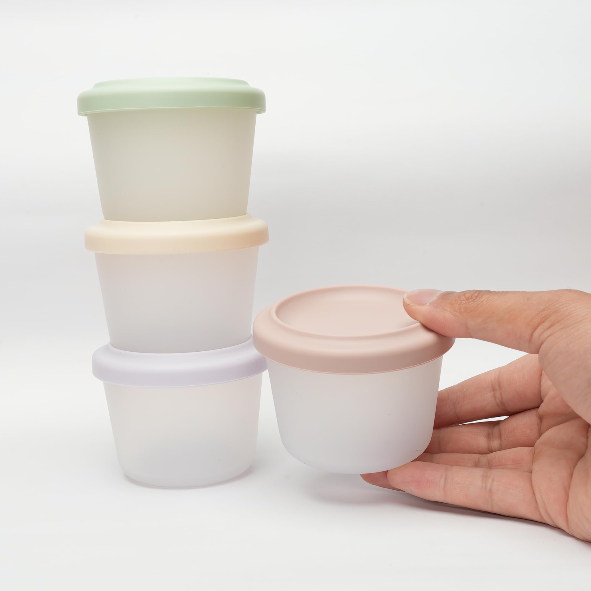 食品グレードシリコン製ベビーフード容器、気密保存容器、冷凍・ - Baby Food Usa のレビューと価格
