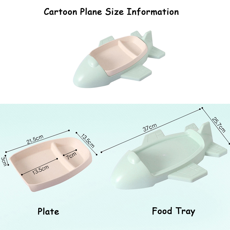 クリエイティブな漫画の車の飛行機のプレート、子供用の多機能フ - Baby Food With Fiber のレビューと価格