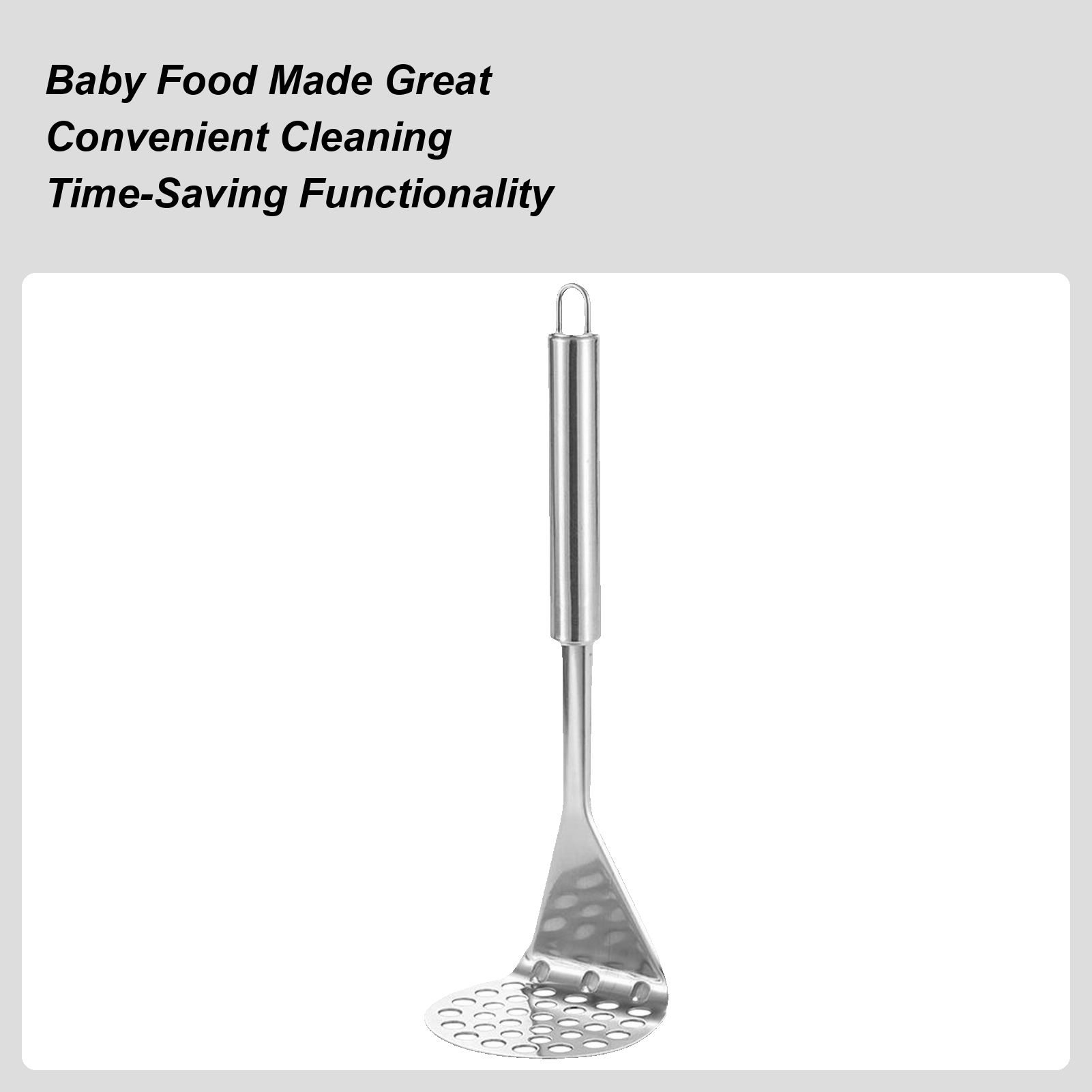 金属ポテトマッシャーアボカドスマッシュツールステンレス鋼ノン - Veggie Baby Food のレビューと価格