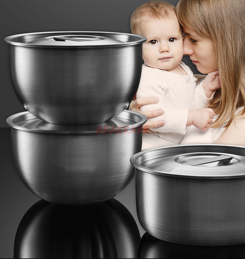 900ml 304ステンレス製ベビー蒸し卵ボウル（蓋付き）、 - Baby Food Egg のレビューと価格