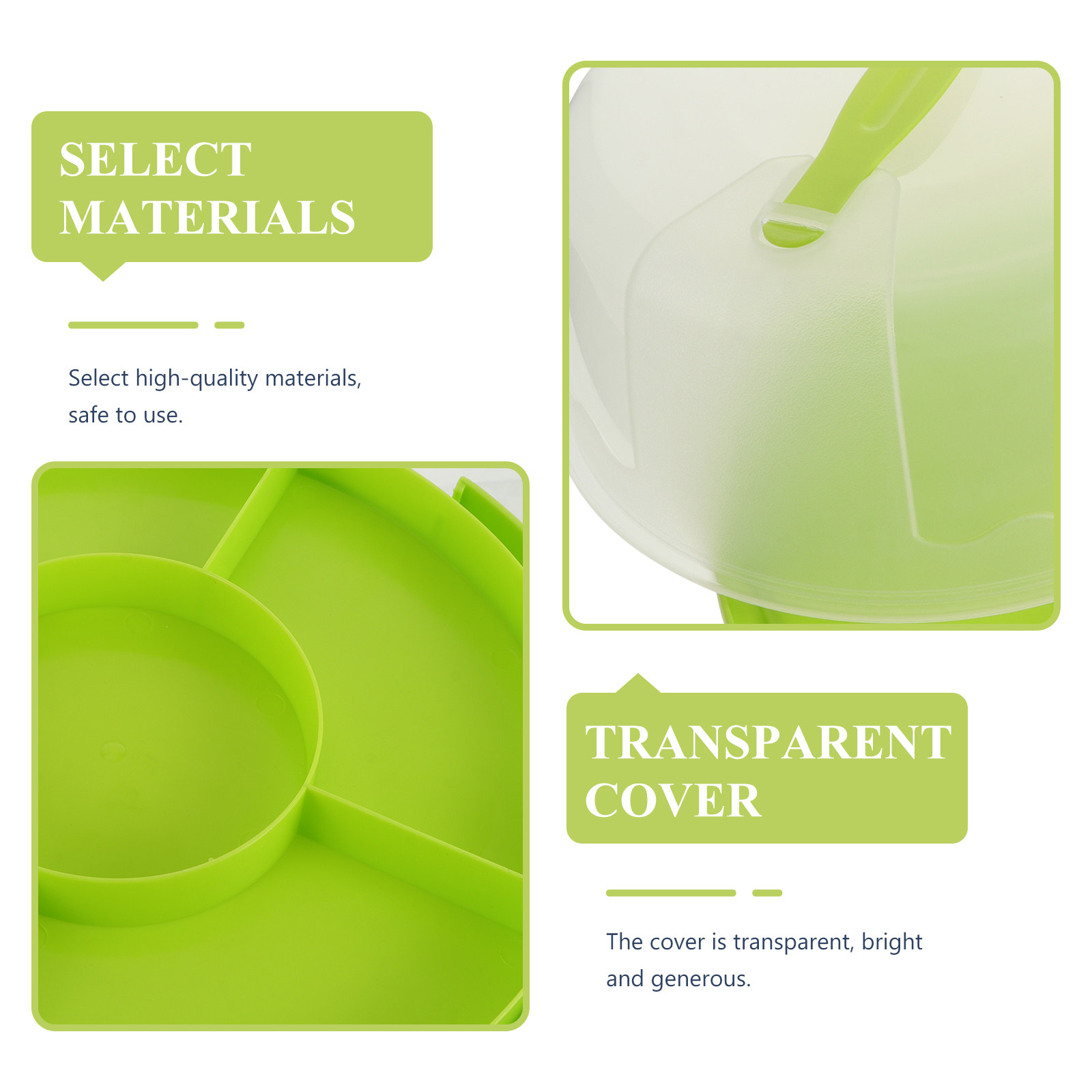 1個入り 8インチ 丸型 透明 食品グレード プラスチック製 - Baby Food Usa のレビューと価格