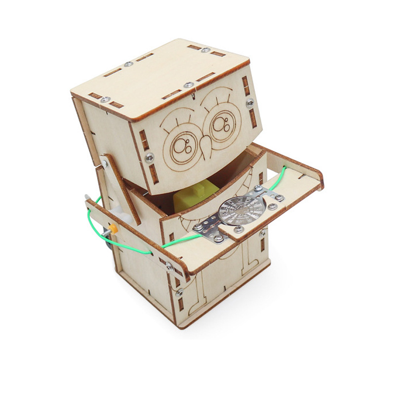 木製電動食べるコインロボット DIY モデル & 組み立て玩 - Baby Food Eat のレビューと価格