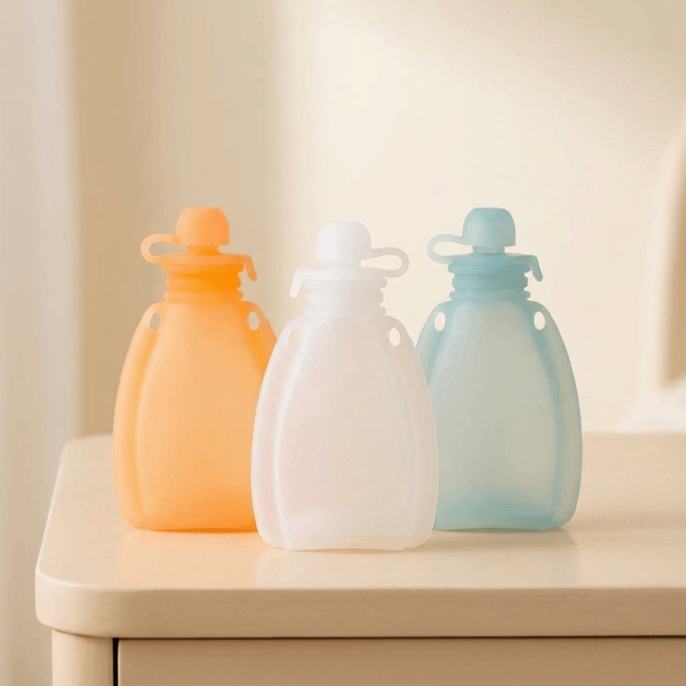 BPAフリー ベビーフードパウチ 食品グレードシリコン 12 - Baby Food Pouches のレビューと価格