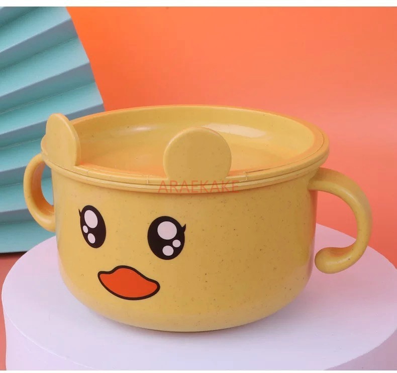 子供用ギフト麦わら漫画風子供用ボウル（蓋付き）ベビー補助食ボ - Baby Food Usa のレビューと価格