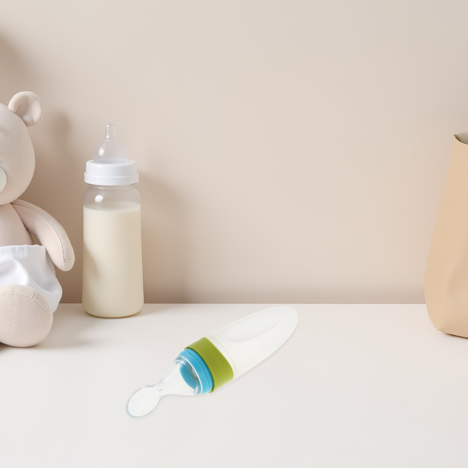 シリコン製ベビーフードディスペンシングスプーン、柔らかい先端 - Baby Food Dispensing Spoon のレビューと価格