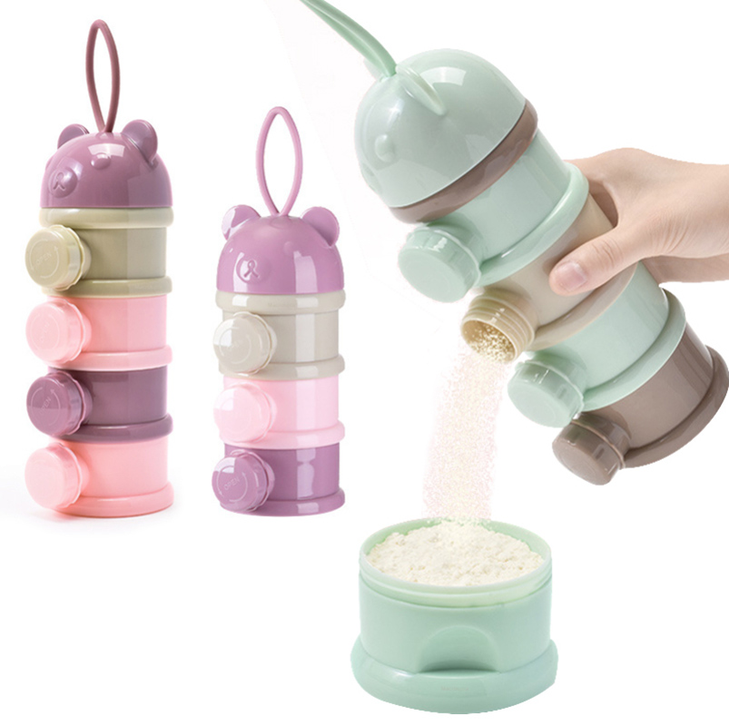 ストレージ 3/4 層ポータブル食品容器粉ミルクパウダーカー - Baby Food Pouches のレビューと価格