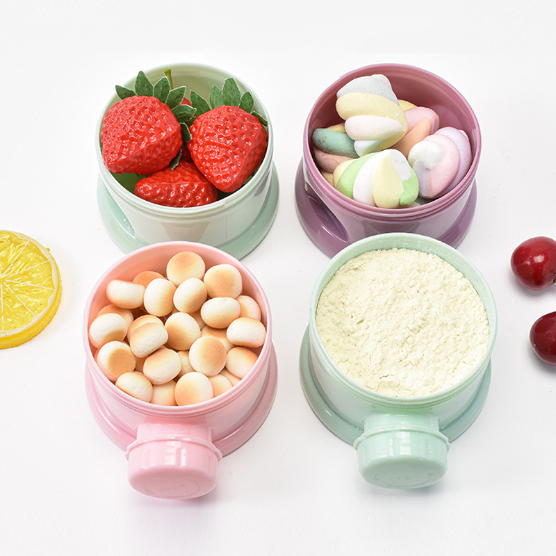 ストレージ 3/4 層ポータブル食品容器粉ミルクパウダーカー - Baby Food Pouches のレビューと価格