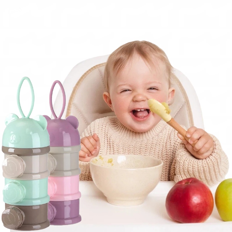 3/4 層ベビーポータブルベビーフード収納ボックス複数の開口 - Baby Food Pouches のレビューと価格