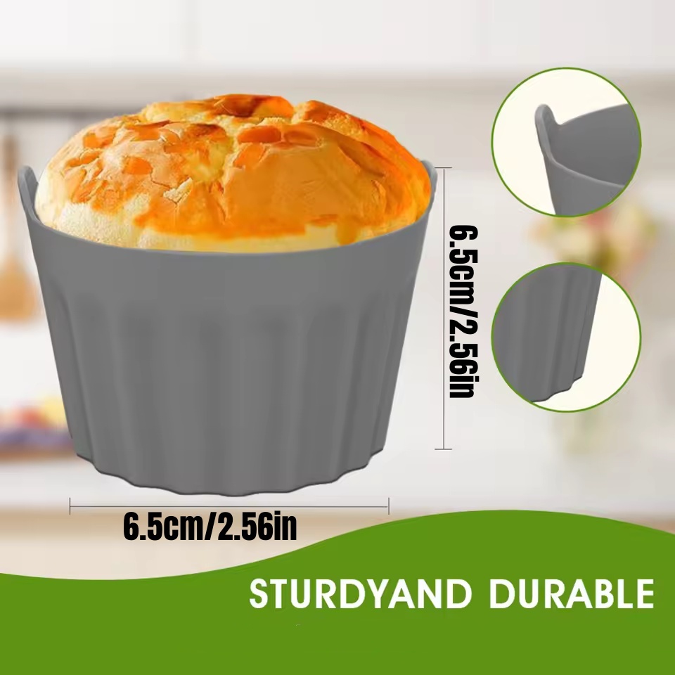 4個入り シリコン製 エアフライヤー用 ベーキングカップ マ - Baby Food Egg のレビューと価格