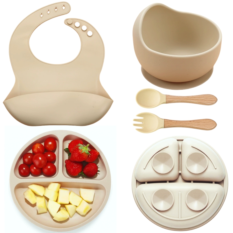 5個入りシリコンベビー食器セット 安全で柔らかい幼児用食器  - Baby Food Dispensing Spoon のレビューと価格