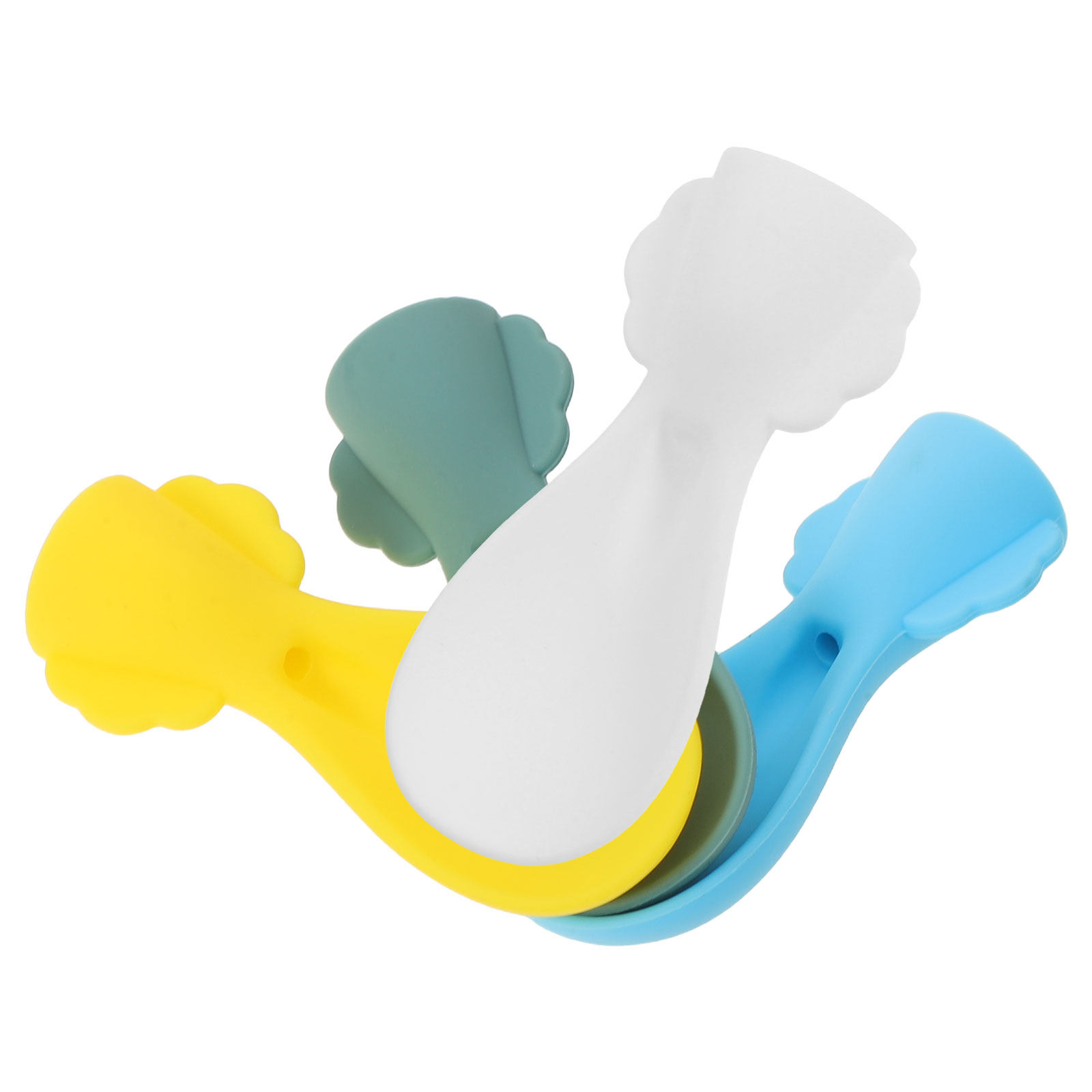 4個入りベビーシリコンフードポーチスプーン、再利用可能な幼児 - Baby Food Pouches のレビューと価格